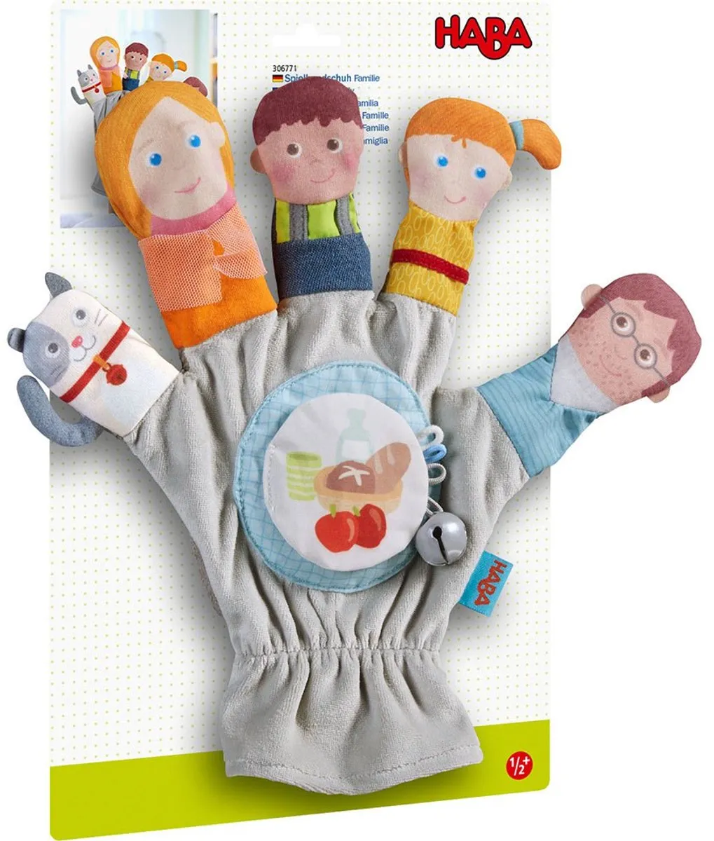 Haba Familie Handpop Speelhandschoen - Multicolor