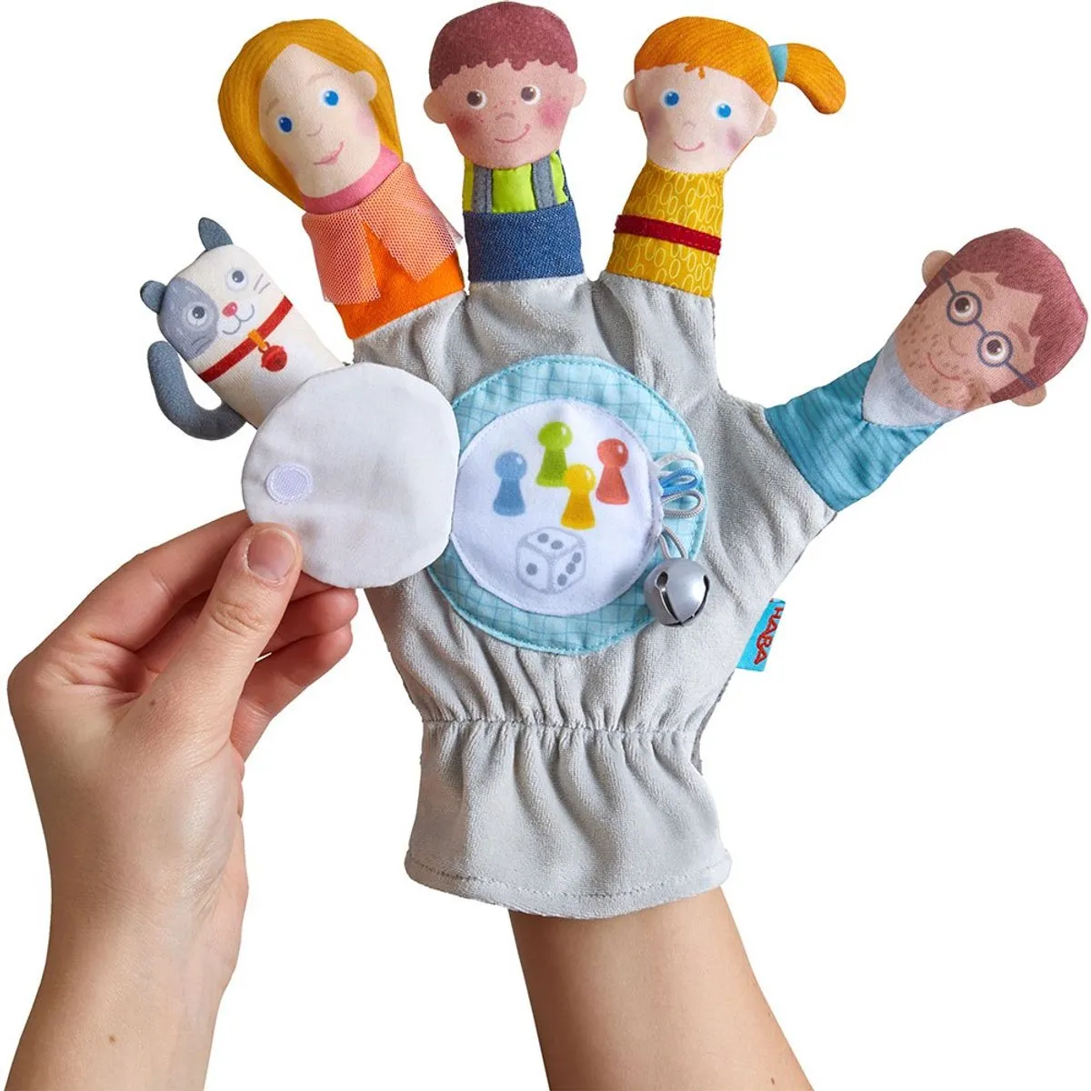 Haba Familie Handpop Speelhandschoen - Multicolor