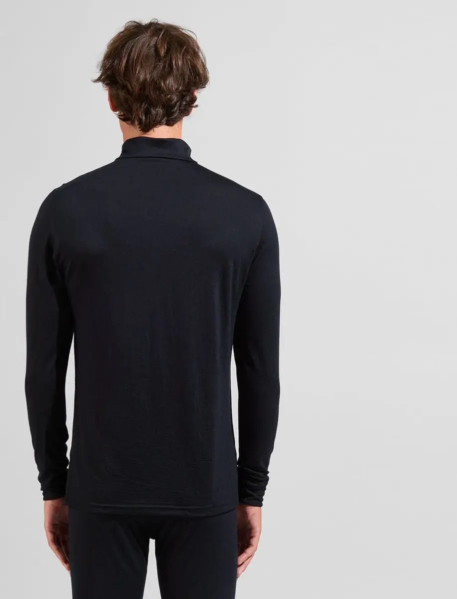 ODLO Baselayer Top Lange Mouwen Merino 2 - XXL - Zwart