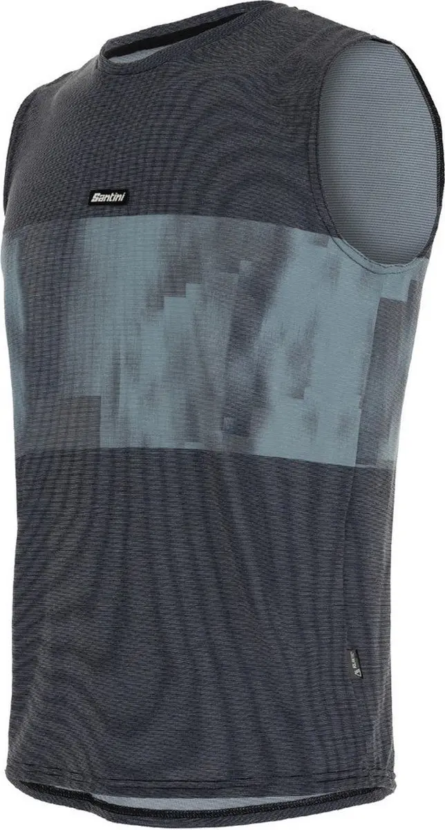 Santini Forza Indoor Collection Mouwloos T-shirt Grijs L Man - afbeelding 4 van 6