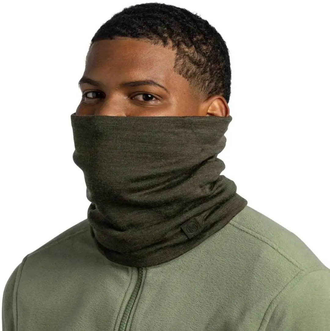Buff Merino Heavyweight Nekwarmer - Groen - afbeelding 4 van 4