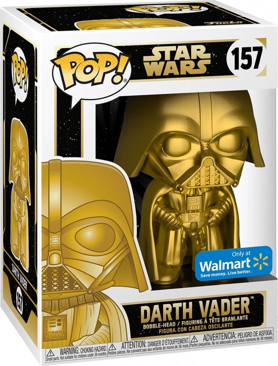 Funko Pop! Star Wars Darth Vader Gold - 43015 - afbeelding 2 van 3