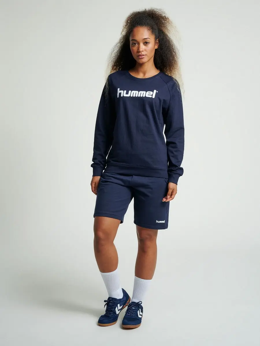 Hummel Go Cotton Logo Sweat Dames navy XS - afbeelding 2 van 6