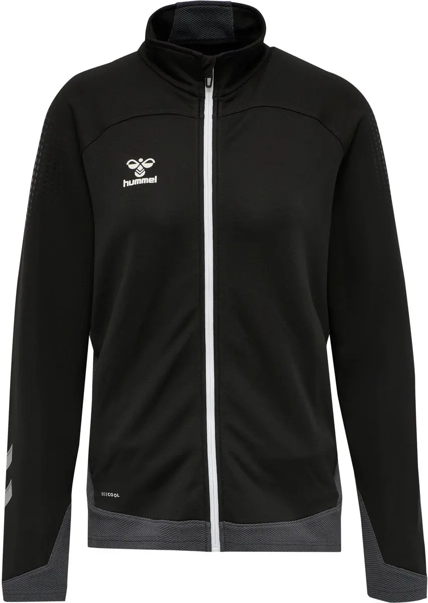 Hummel Lead Women Poly Zip Jacket - Dames Trainingsjack XL - Zwart - afbeelding 3 van 6