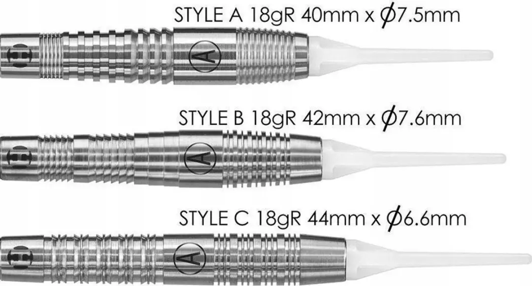 Harrows Aero Soft Tip Darts 18g - 3 Stuks - afbeelding 2 van 3