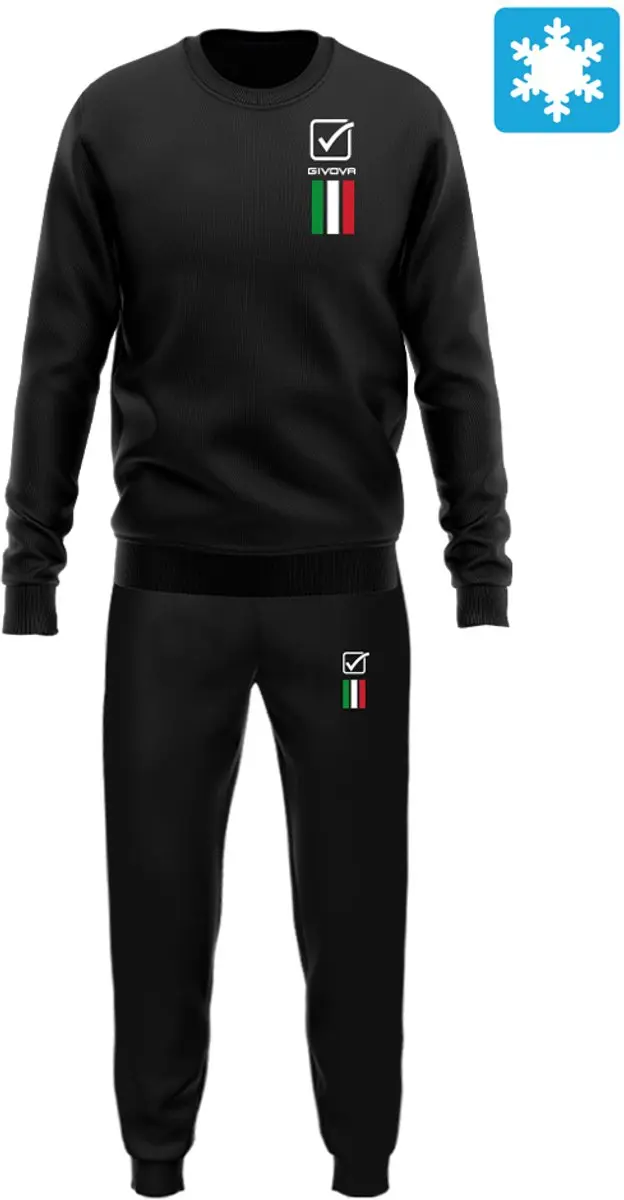 Givova tuta italia 100 uomo in felpa s
