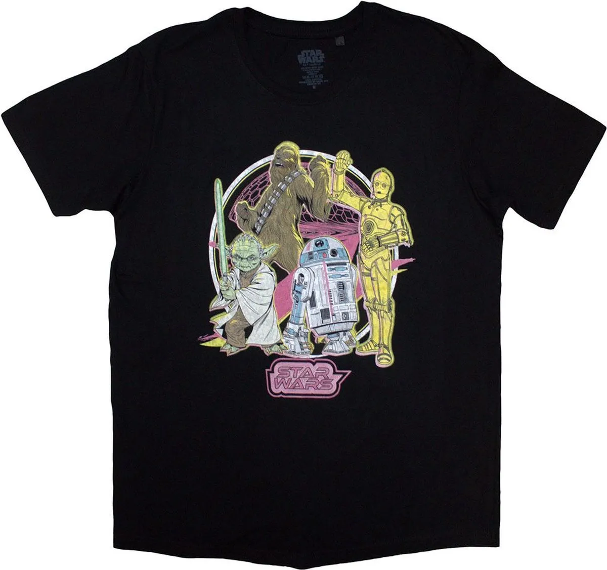 Star Wars Heroes Neon Heren T-shirt M