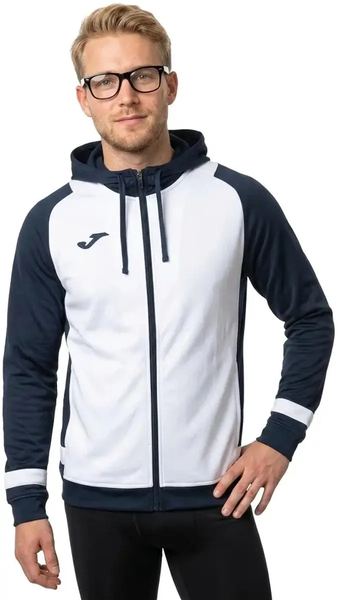 Joma Lider Sweatshirt Met Rits Wit,Blauw L