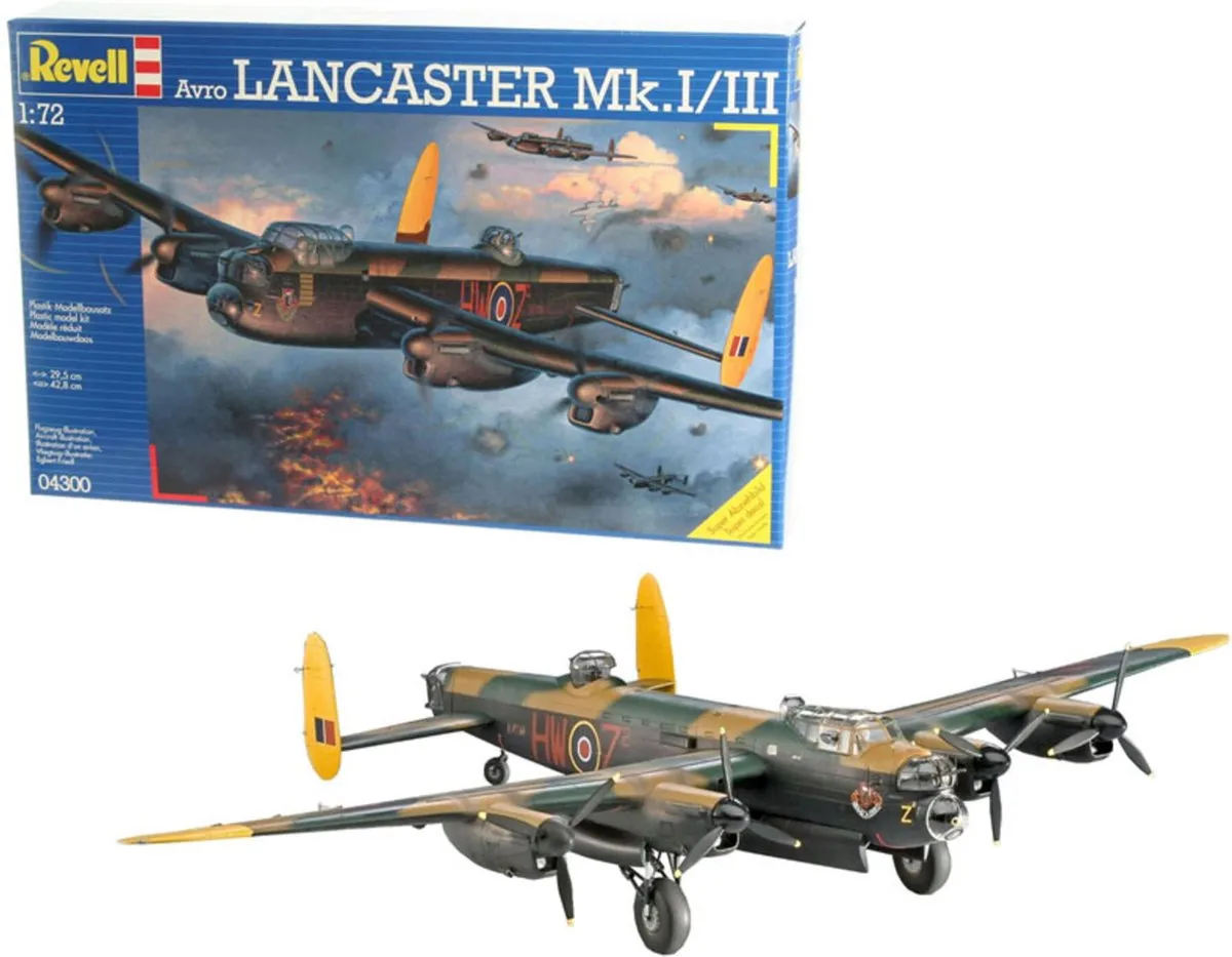 Revell 64300 Avro Lancaster Mk.I/III Modelbouwpakket - 1:72 - 257 Onderdelen