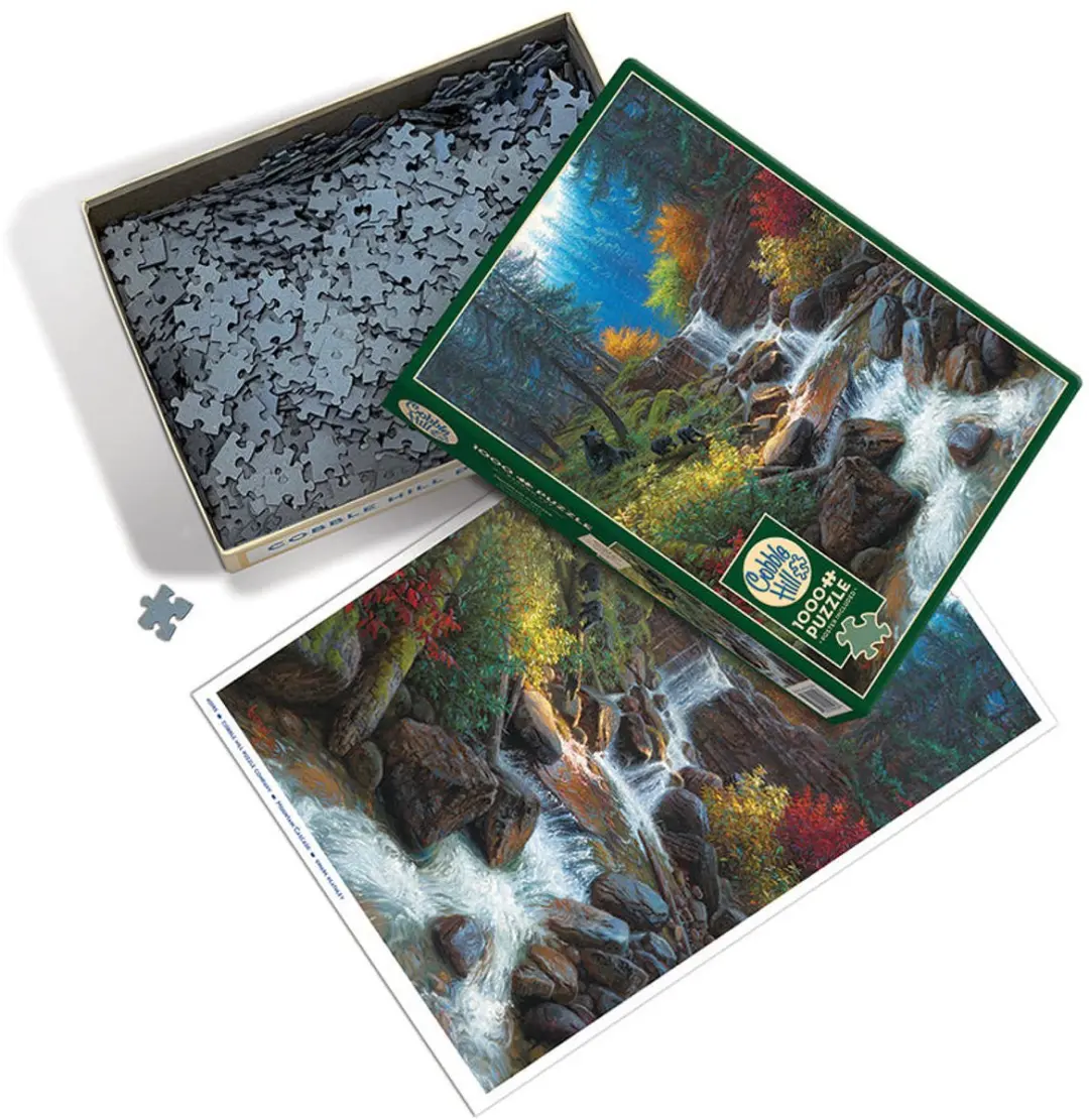 Cobble Hill Bergwaterval Puzzel 1000 Stuks - Meerkleurig - afbeelding 2 van 5