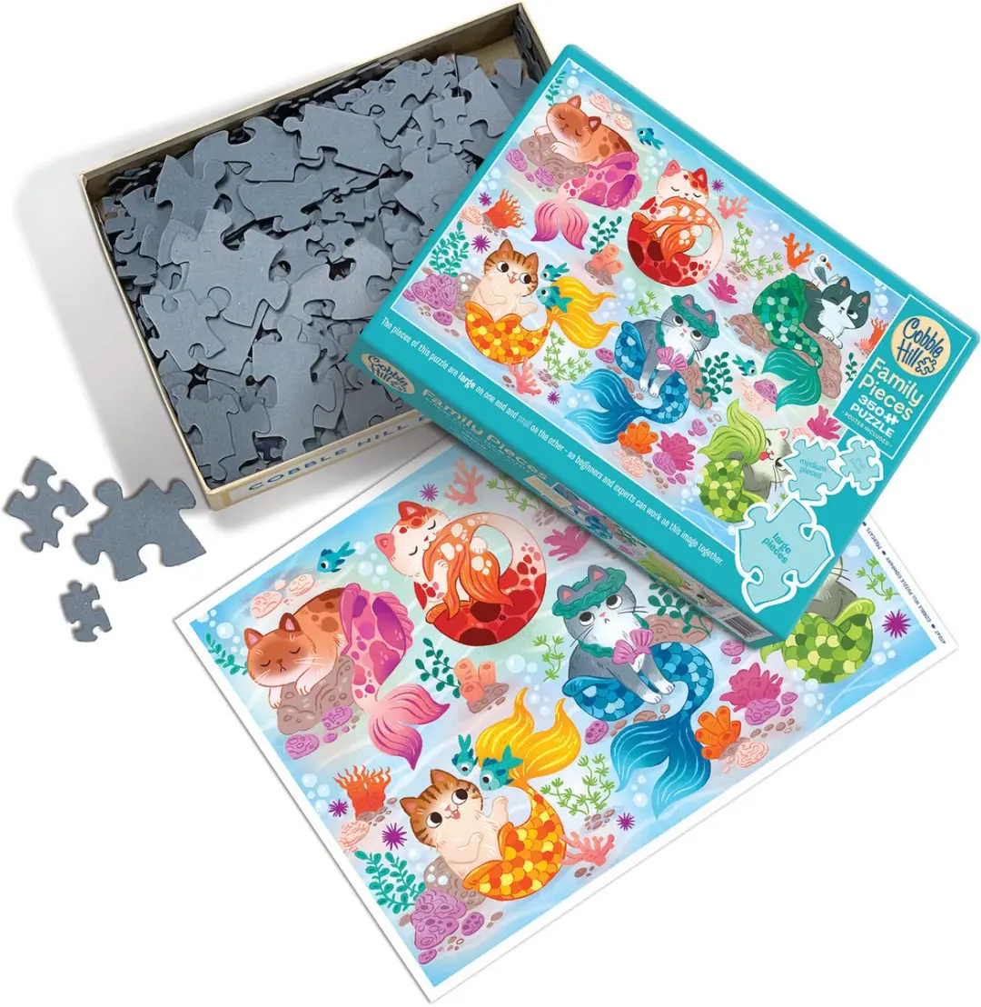 Cobble Hill Zeemeermin Puzzel 350 Stuks - Meerkleurig - afbeelding 2 van 5