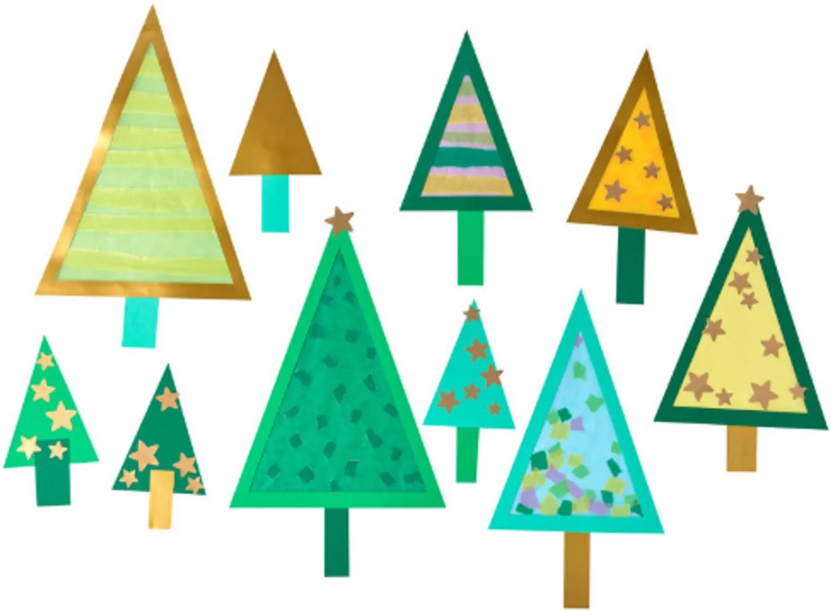 Haba Knutselpakket Raamdecoratie Kerstbomen Multicolor