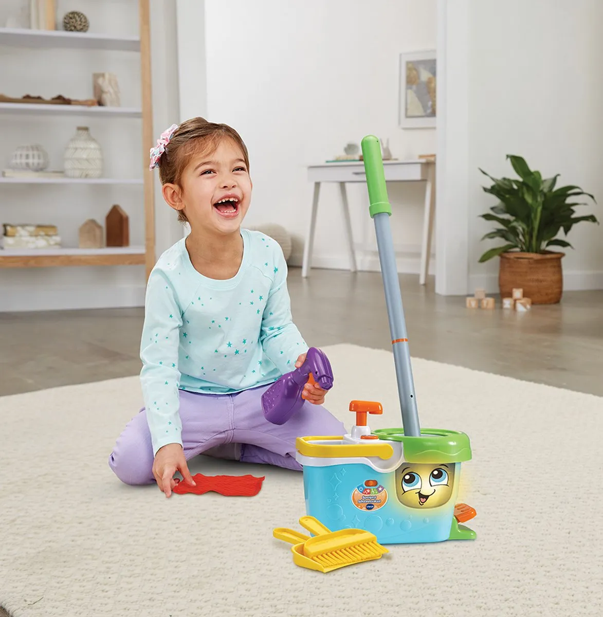 VTech Speelpret Schoonmaakset – Educatief Speelgoed – Kennis te maken met Cijfers en Tellen – Met Geluidseffecten