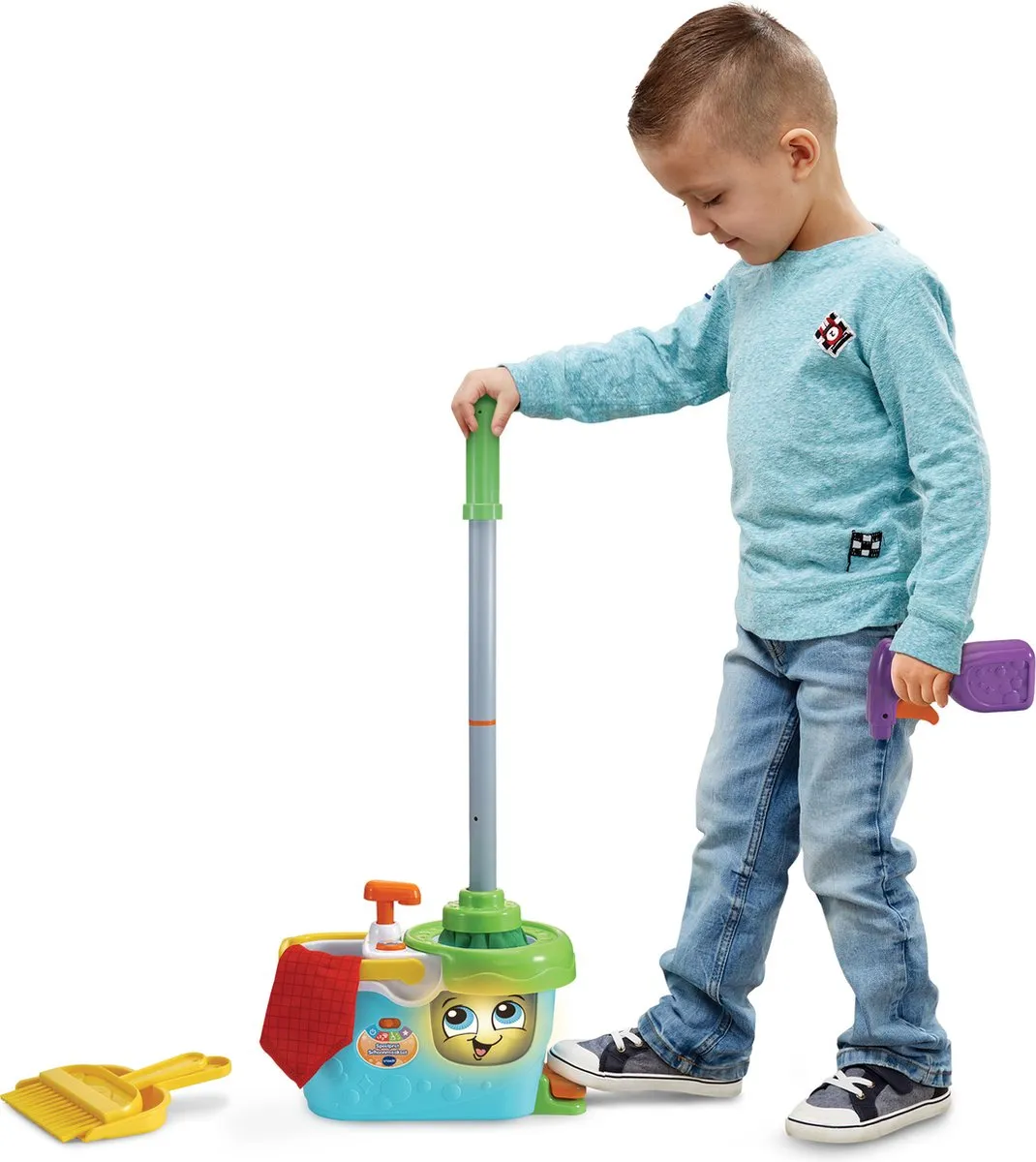 VTech Speelpret Schoonmaakset – Educatief Speelgoed – Kennis te maken met Cijfers en Tellen – Met Geluidseffecten