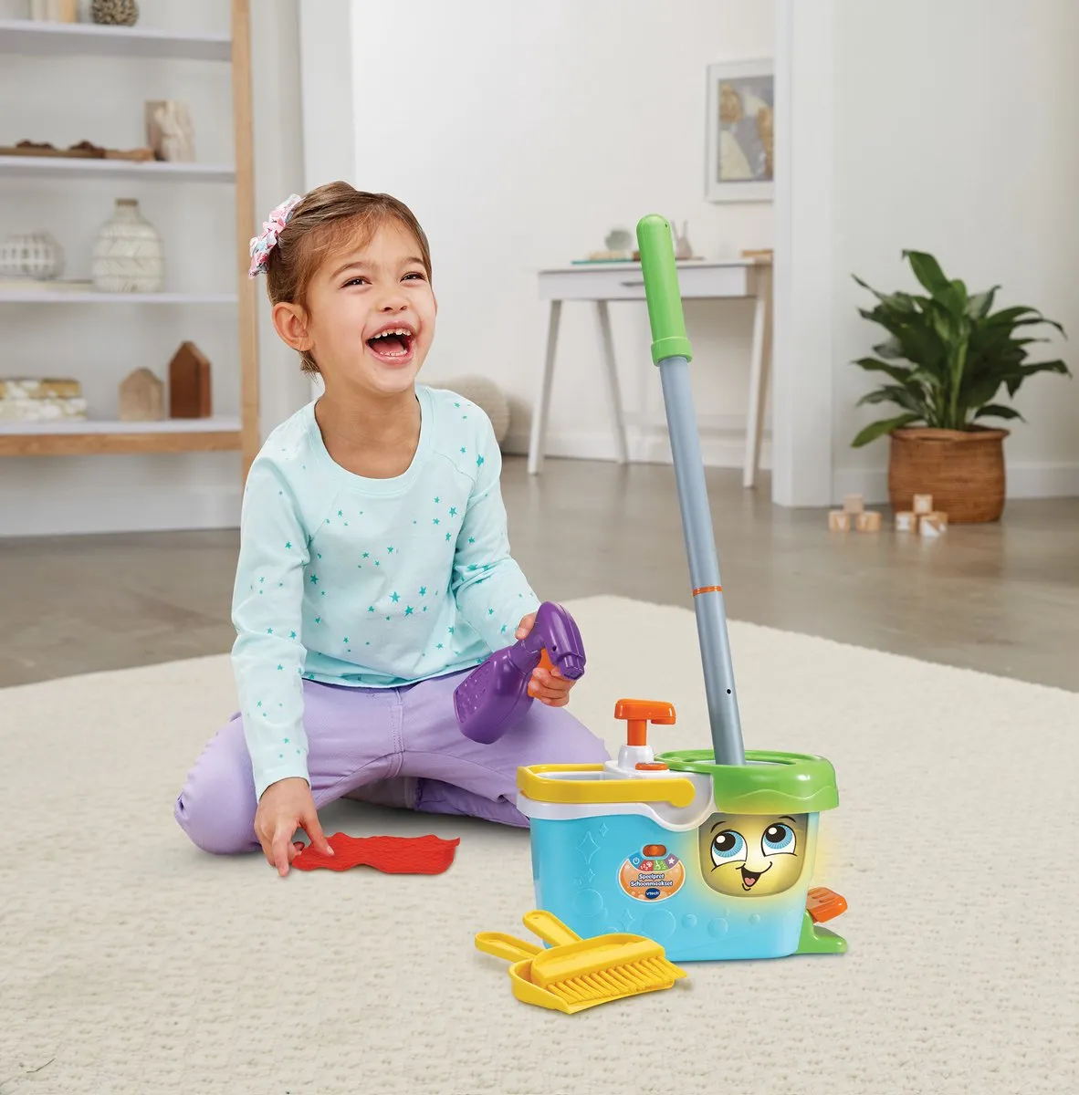 VTech Speelpret Schoonmaakset – Educatief Speelgoed – Kennis te maken met Cijfers en Tellen – Met Geluidseffecten