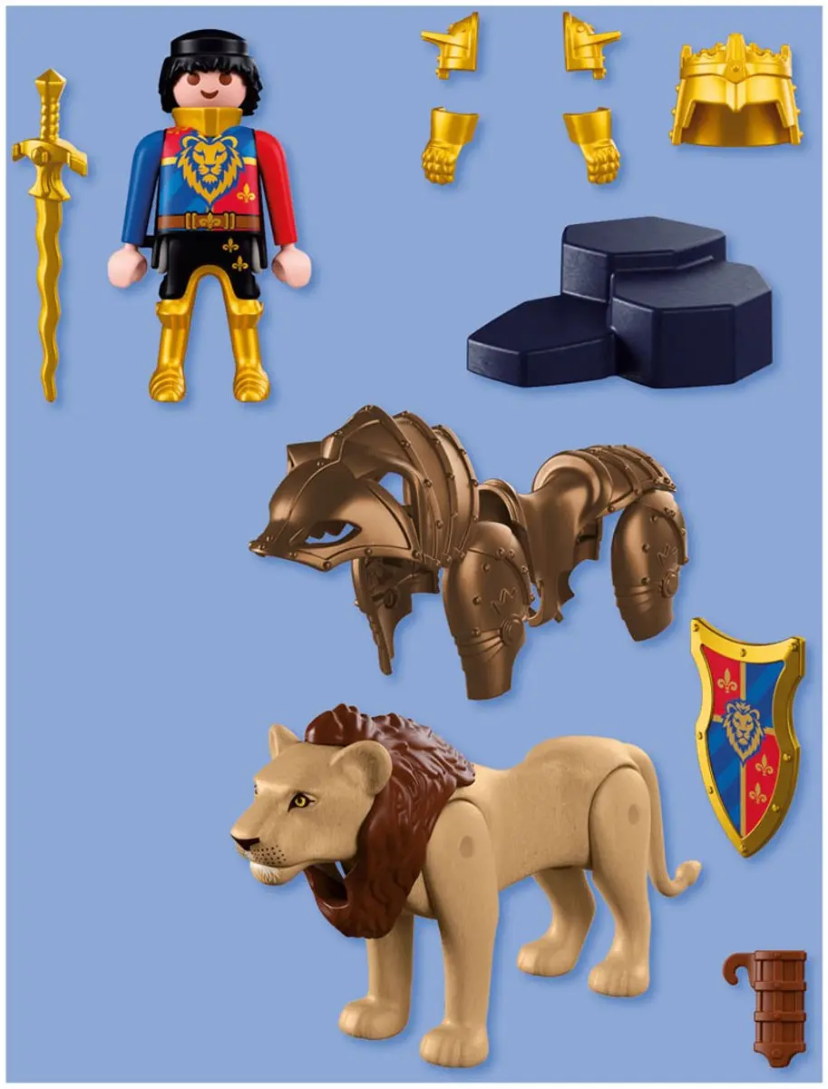 Playmobil Knights Leeuw met Gouden Ridder 72212 - afbeelding 3 van 3