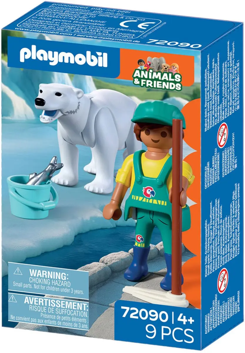 Playmobil IJsbeer Dierenverzorger Speelset - 4008789720900 - Meerkleurig