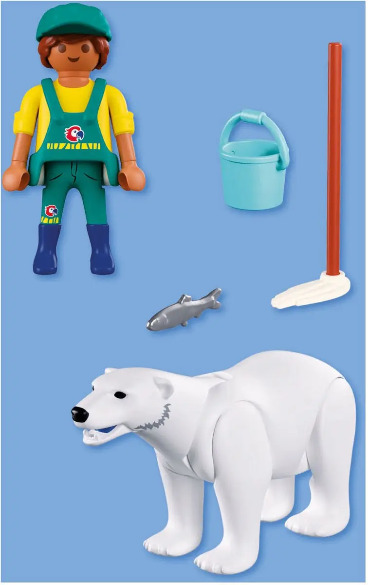 Playmobil IJsbeer Dierenverzorger Speelset - 4008789720900 - Meerkleurig