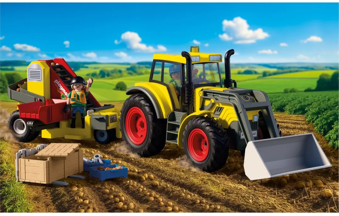 Playmobil Country Grote Tractor met Aardappelrooier 72161 - afbeelding 4 van 6