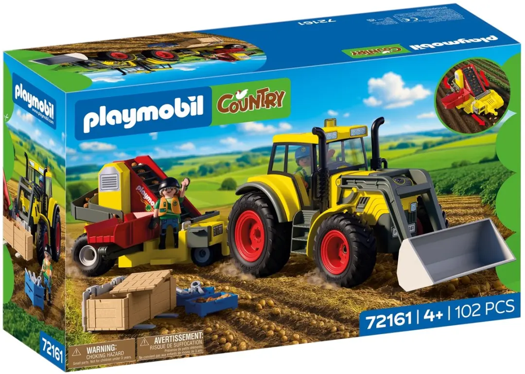 Playmobil Country Grote Tractor met Aardappelrooier