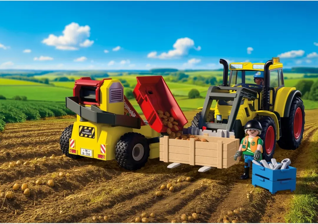 Playmobil Country Grote Tractor met Aardappelrooier 72161 - afbeelding 2 van 6