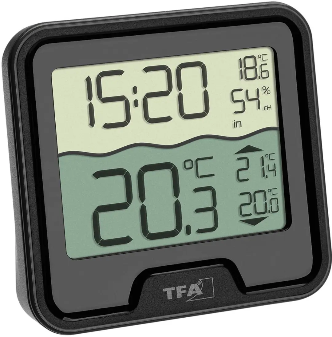 TFA Dostmann Marbella Zwembadthermometer - Zwart - afbeelding 6 van 6