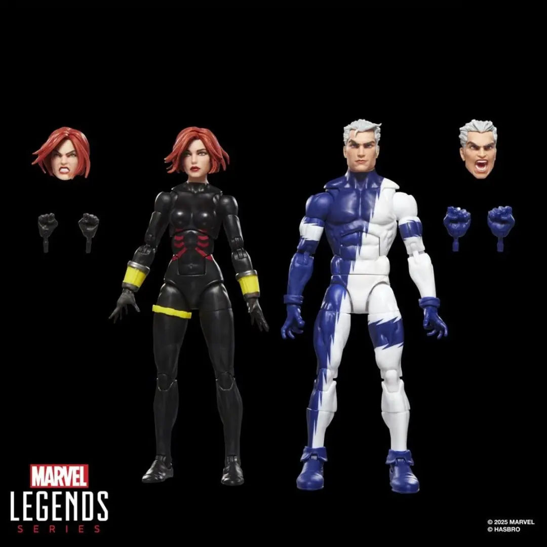 Hasbro Avengers Marvel Legends Action Figure 2-Pack Black Widow & Quicksilver - 15cm - afbeelding 5 van 6