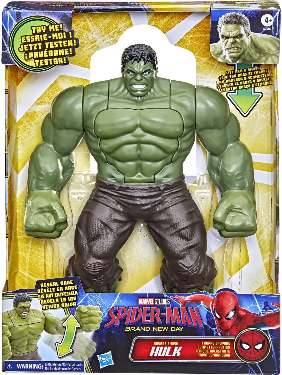 Hasbro Marvel Spider-Man Brand New Day Savage Smash Hulk Actiefiguur 30cm