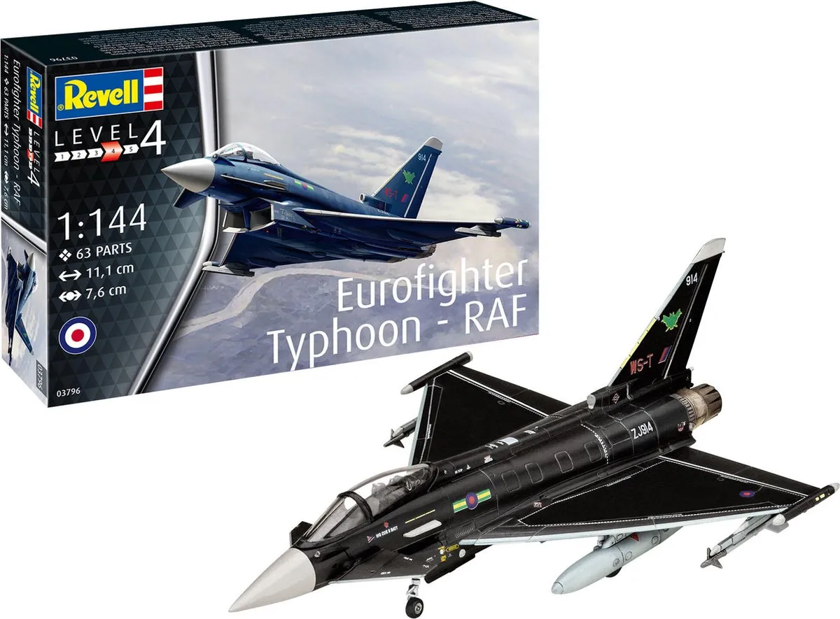 Revell 03796 Eurofighter Typhoon RAF Modelbouwpakket 1:144