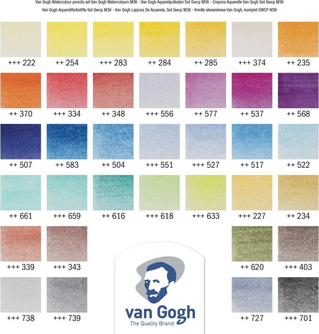 Van Gogh Aquarelpotloden set M 36
