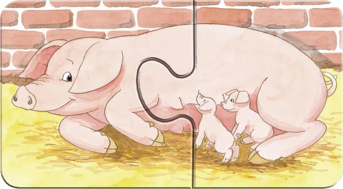 Ravensburger My First Puzzels Op de Boerderij - 9x2 Stuks