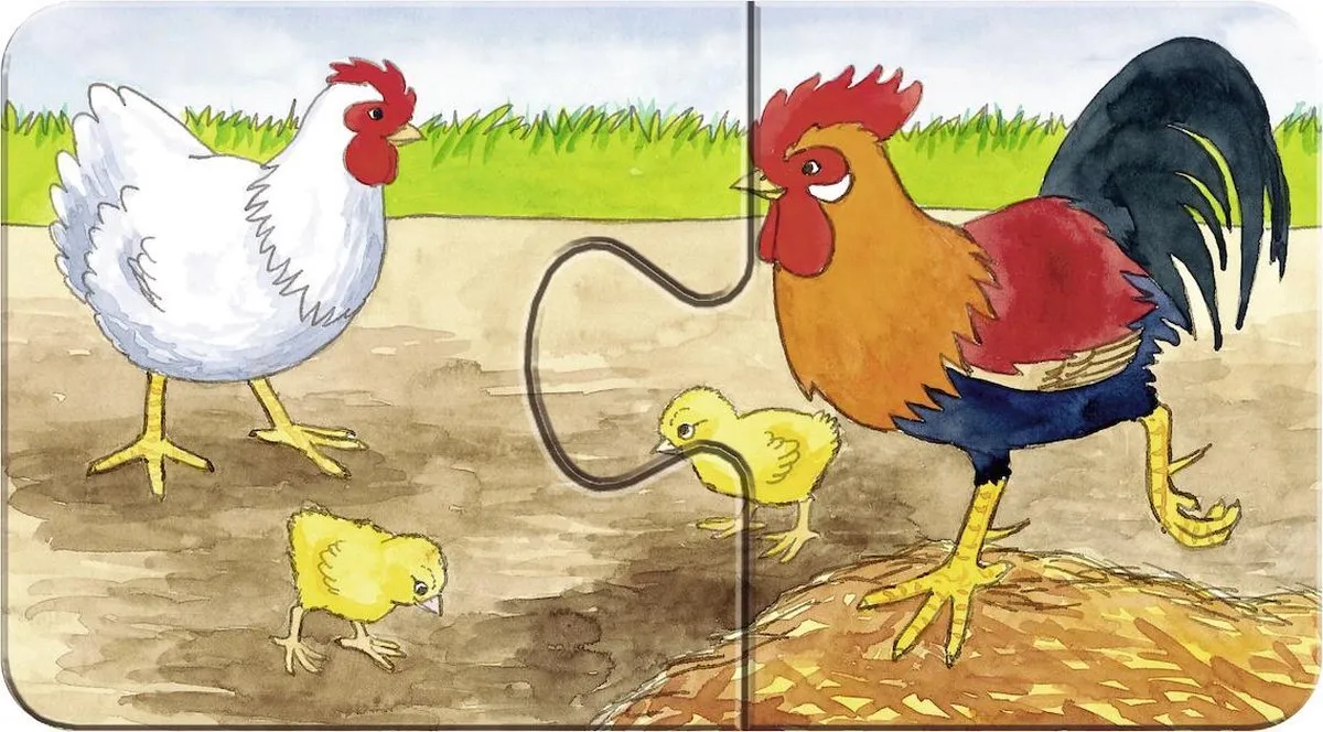 Ravensburger My First Puzzels Op de Boerderij - 9x2 Stuks