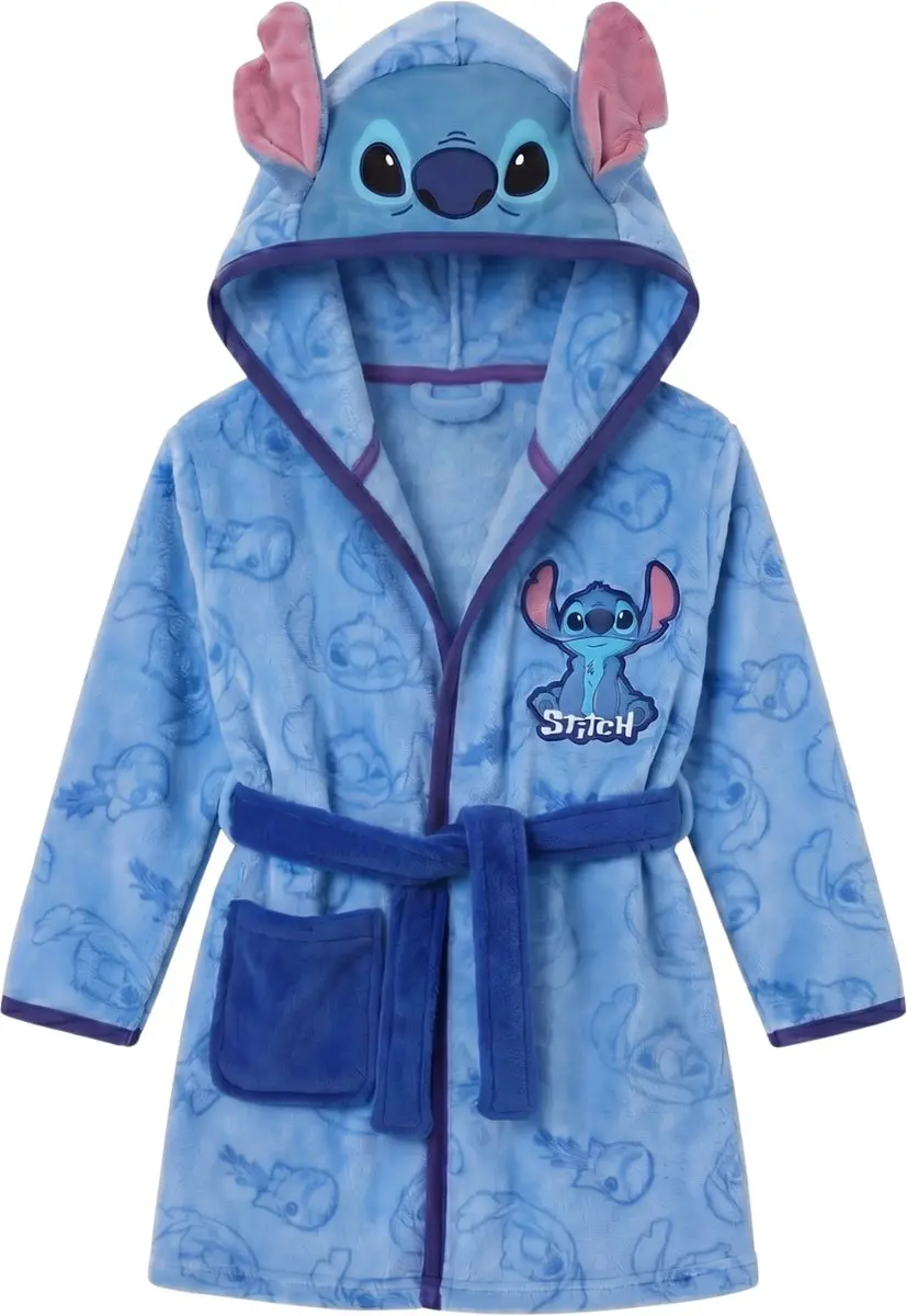 Lilo & Stitch Kledingset - Badjas & Onesie 122/128 - Blauw - afbeelding 3 van 3