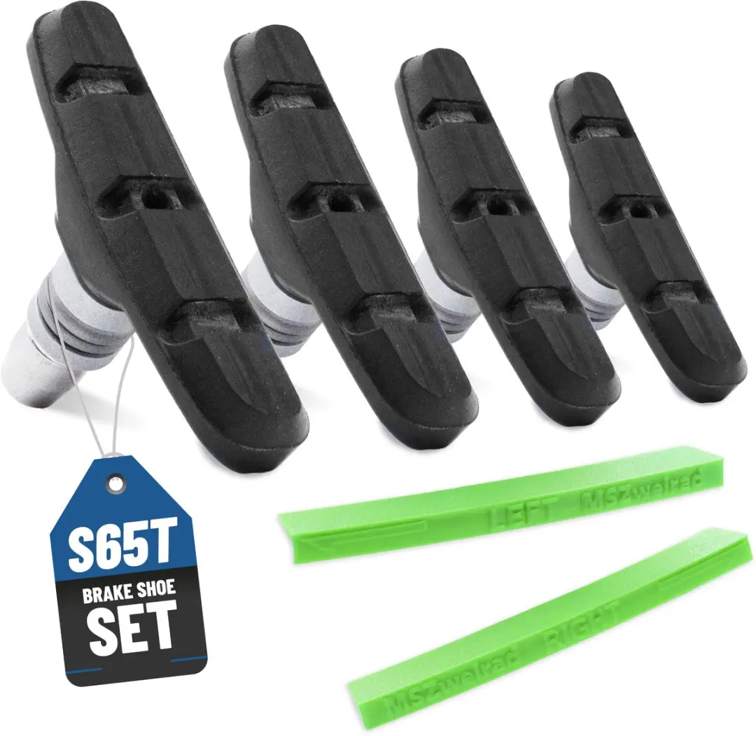 2 PAAR SHIMANO Remblokken S65T + V-BRAKE Afstelhulp Fietsremblokken voor MTB en