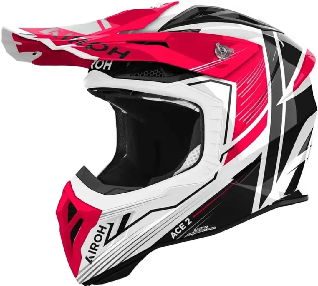 Airoh Aviator Ace 2 Engine Rood Glanzend Offroad Helm