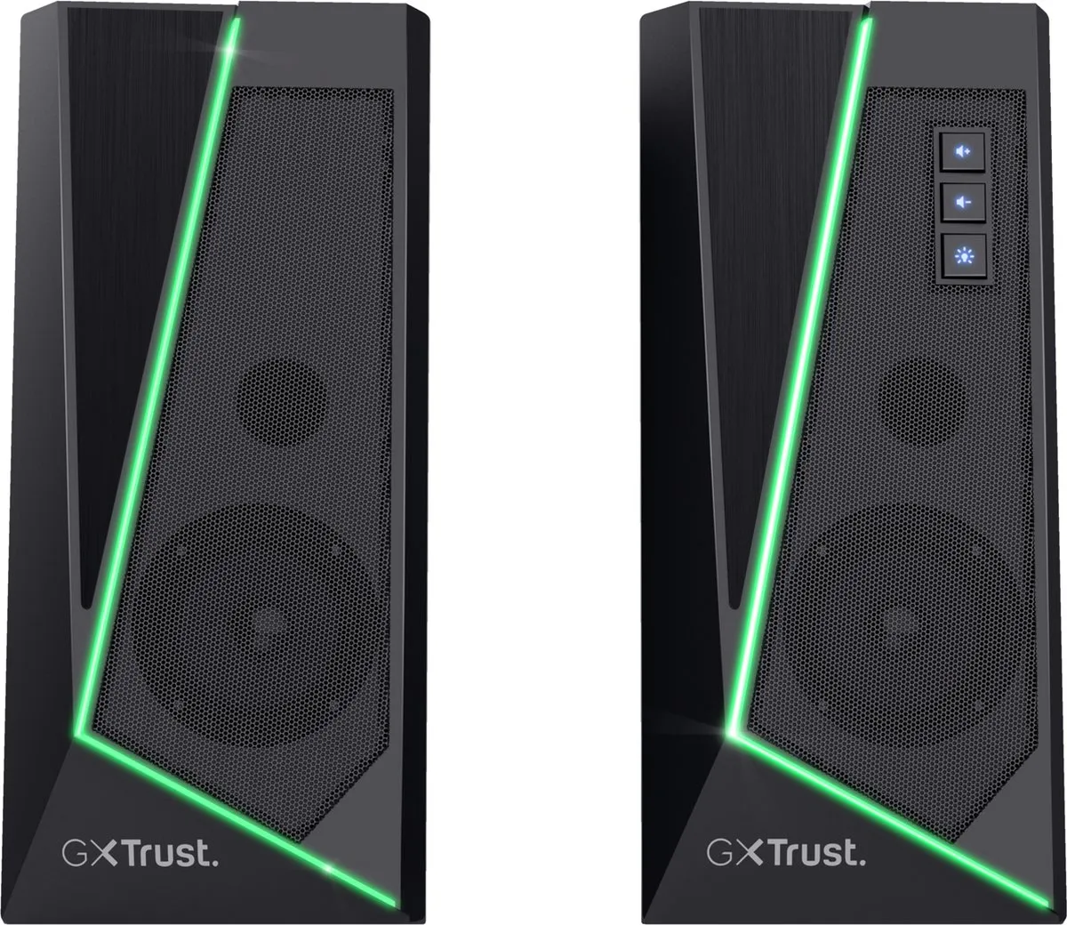 Trust GXT 609 Zoxa Speaker Set - 12W - RGB Verlichting - Zwart - afbeelding 6 van 6