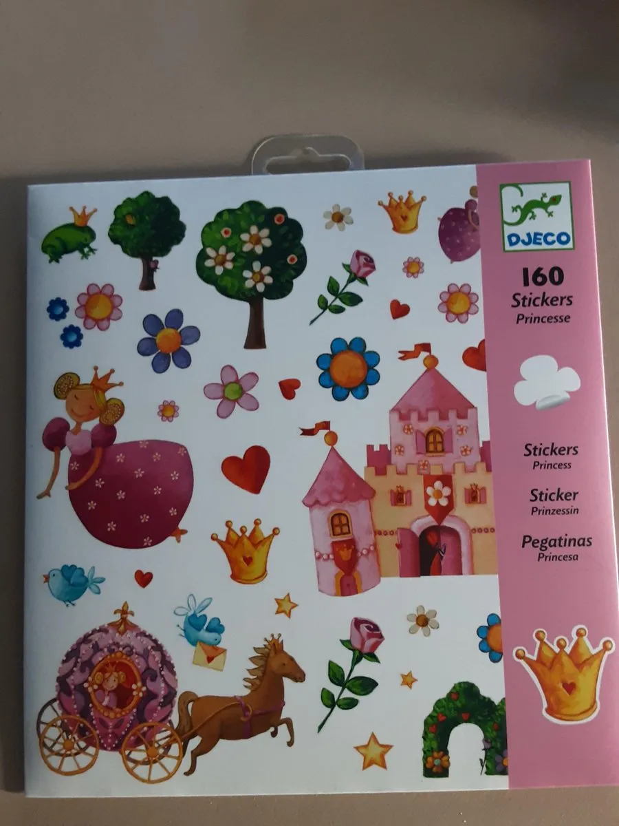Djeco Stickers Princess Rose - 160 Stuks
