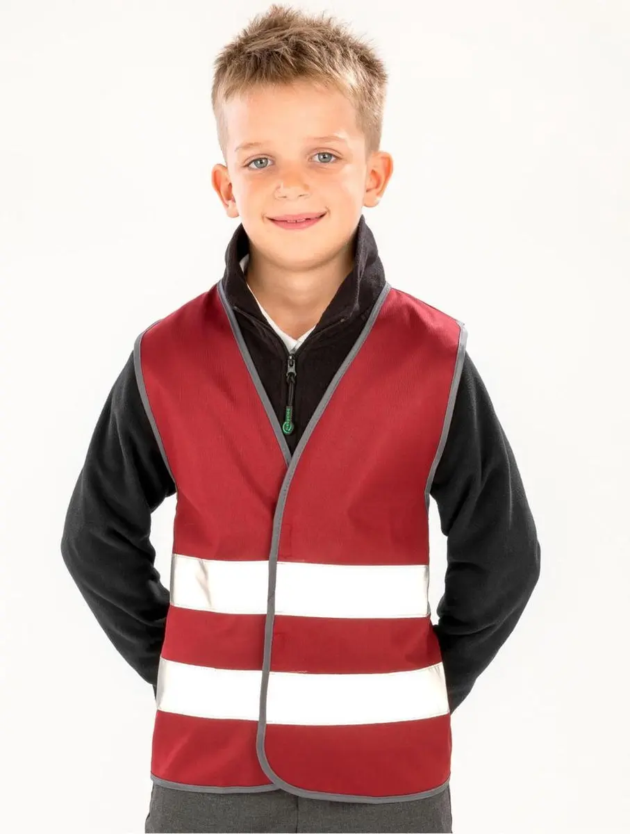 Veiligheidshesje kind 10/12 jaar maroon rood