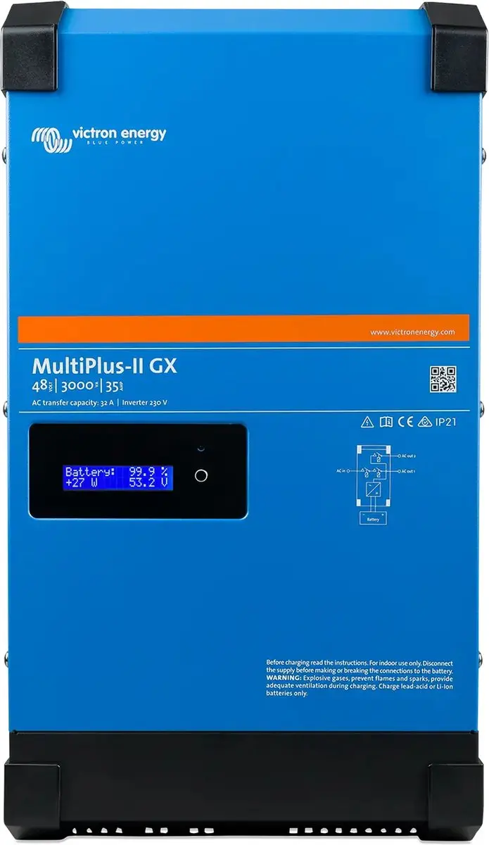 Victron Energy MultiPlus 48V PMP482306000 - Omvormer - Blauw