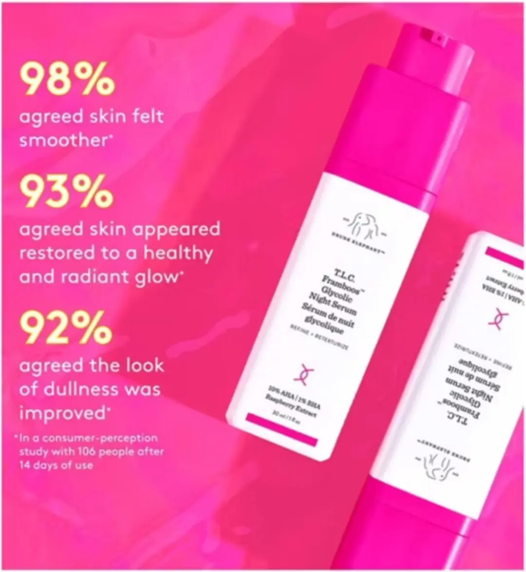 Drunk Elephant T.L.C. Framboos Glycolic Night Serum 30ml