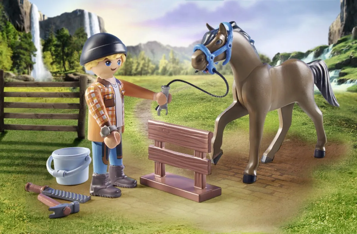 Playmobil Horses of Waterfall Hoefsmid Ben & Achilles 71357 - Multikleur