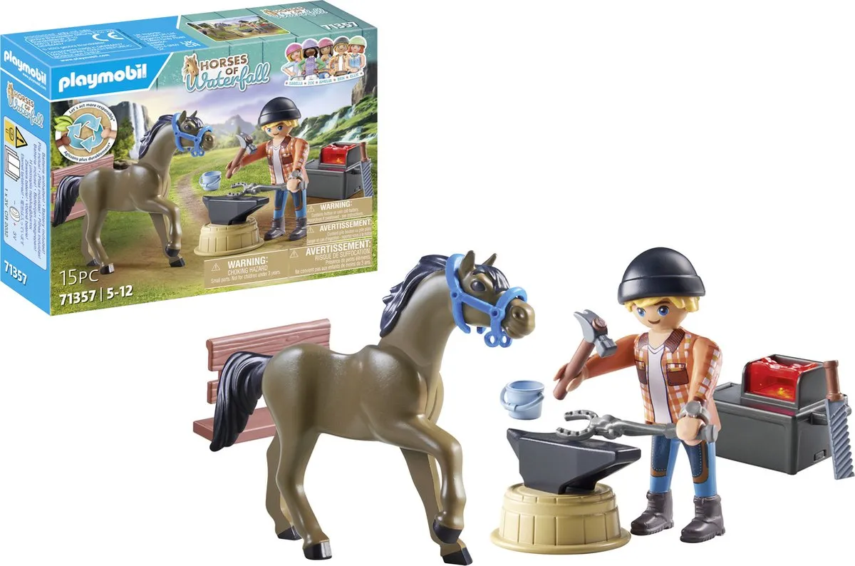 Playmobil Horses of Waterfall Hoefsmid Ben & Achilles 71357 - Multikleur - afbeelding 6 van 6