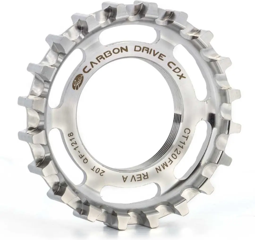 Gates tandwiel 20 CDX thread-on 34.8 RVS achter zilver