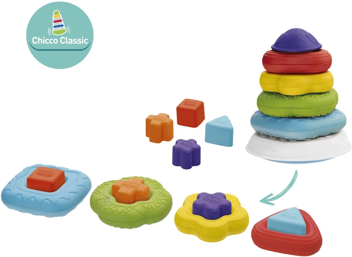 Chicco Stapeltoren Ring Toren Multicolor