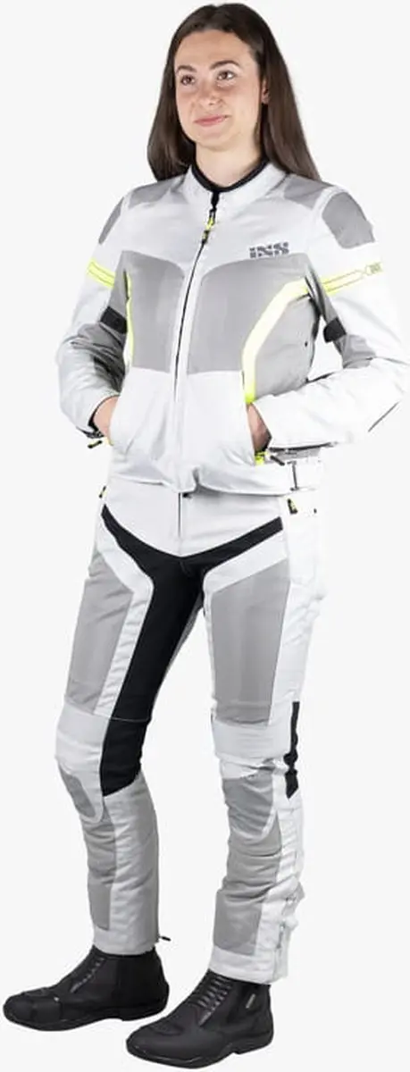 iXS Trigonis-Air Dames Motorjas - M - Grijs/Geel - afbeelding 5 van 6