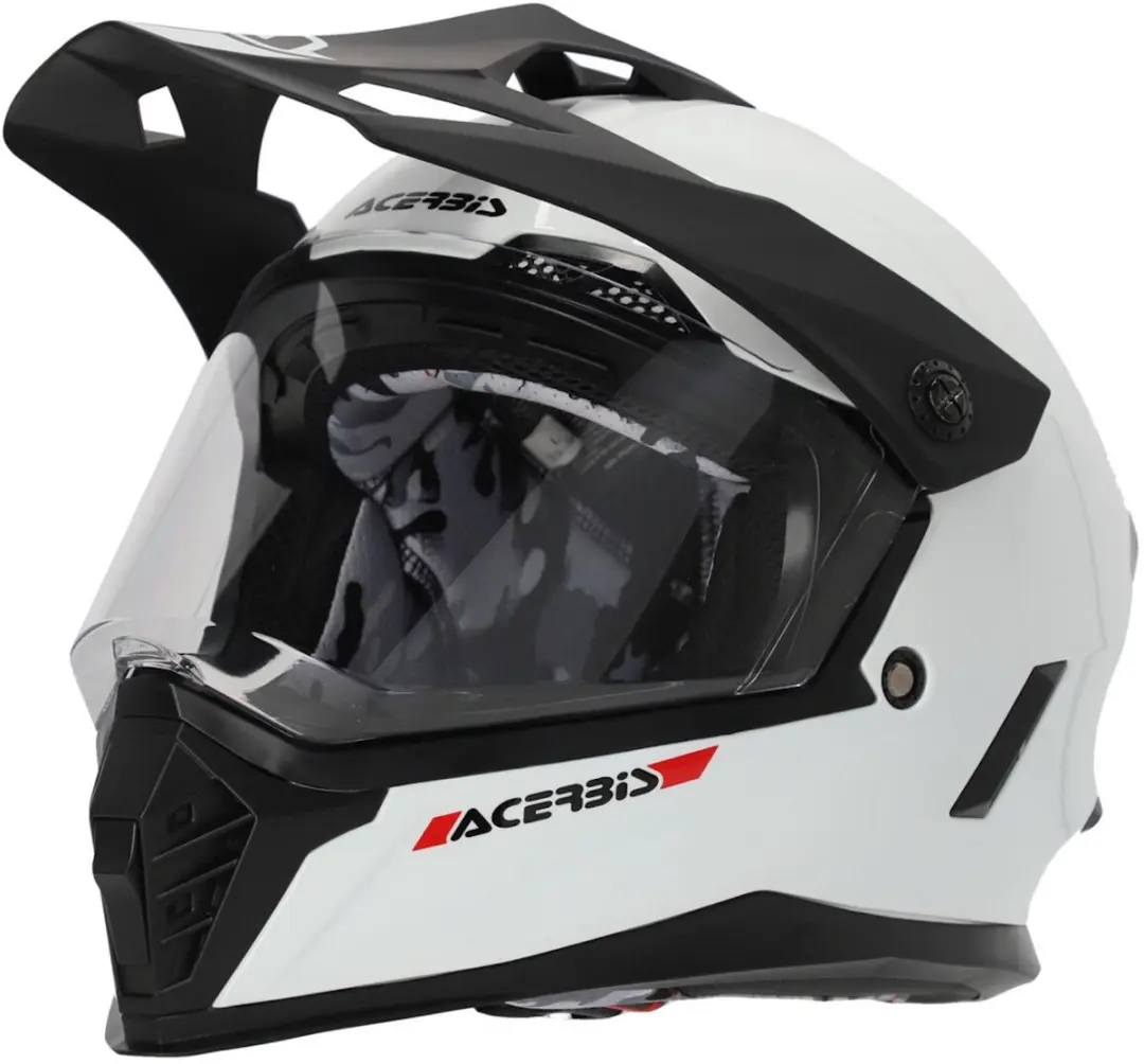 Acerbis Rider Junior Solid Wit Kinder Crosshelm
