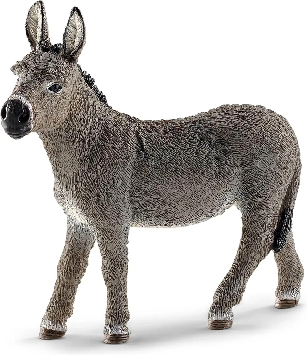Schleich Farm World Ezel Speelfiguur 13772 - Grijs - afbeelding 6 van 6