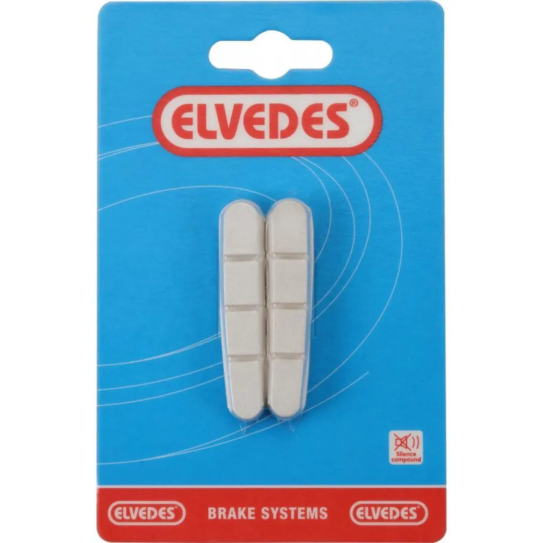 Elvedes Remblokrubbers V-brake 55x12,5mm - 2 Stuks - Beige - afbeelding 3 van 4