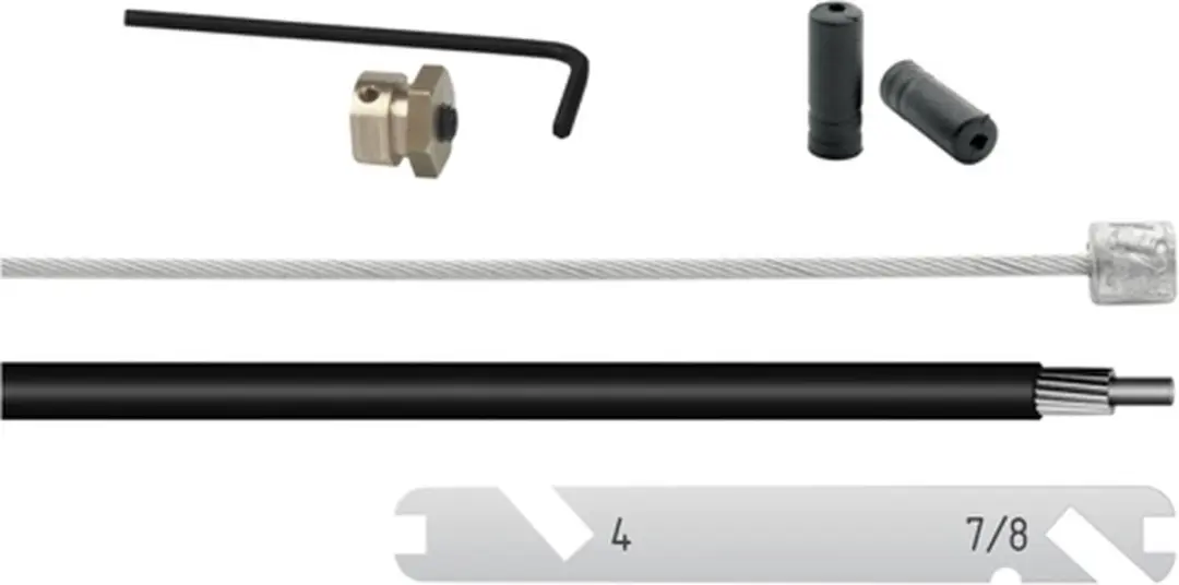 Elvedes Versnellingskabelset Nexus Shimano 4/7/8 - 1700/2250mm RVS - Zwart - afbeelding 5 van 6