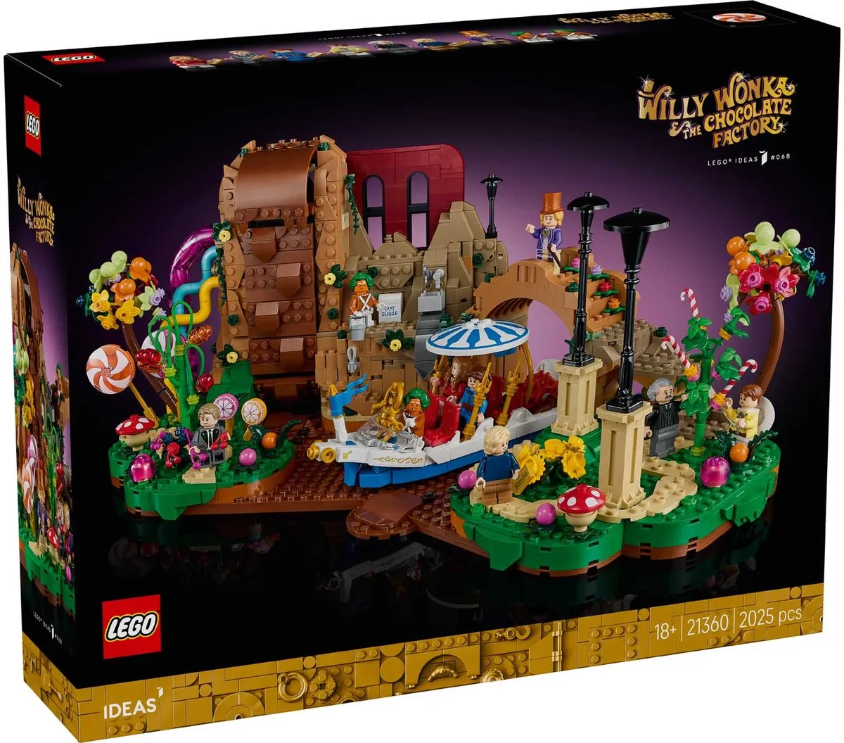 LEGO Ideas Willy Wonka Chocoladefabriek 21360 - 2025 Stukken